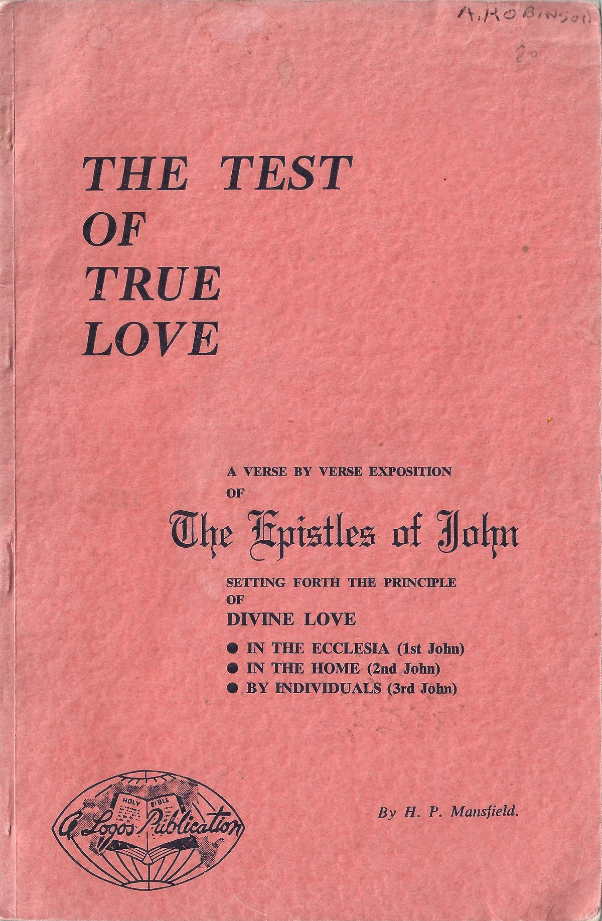 The Epistles of John - Used Book