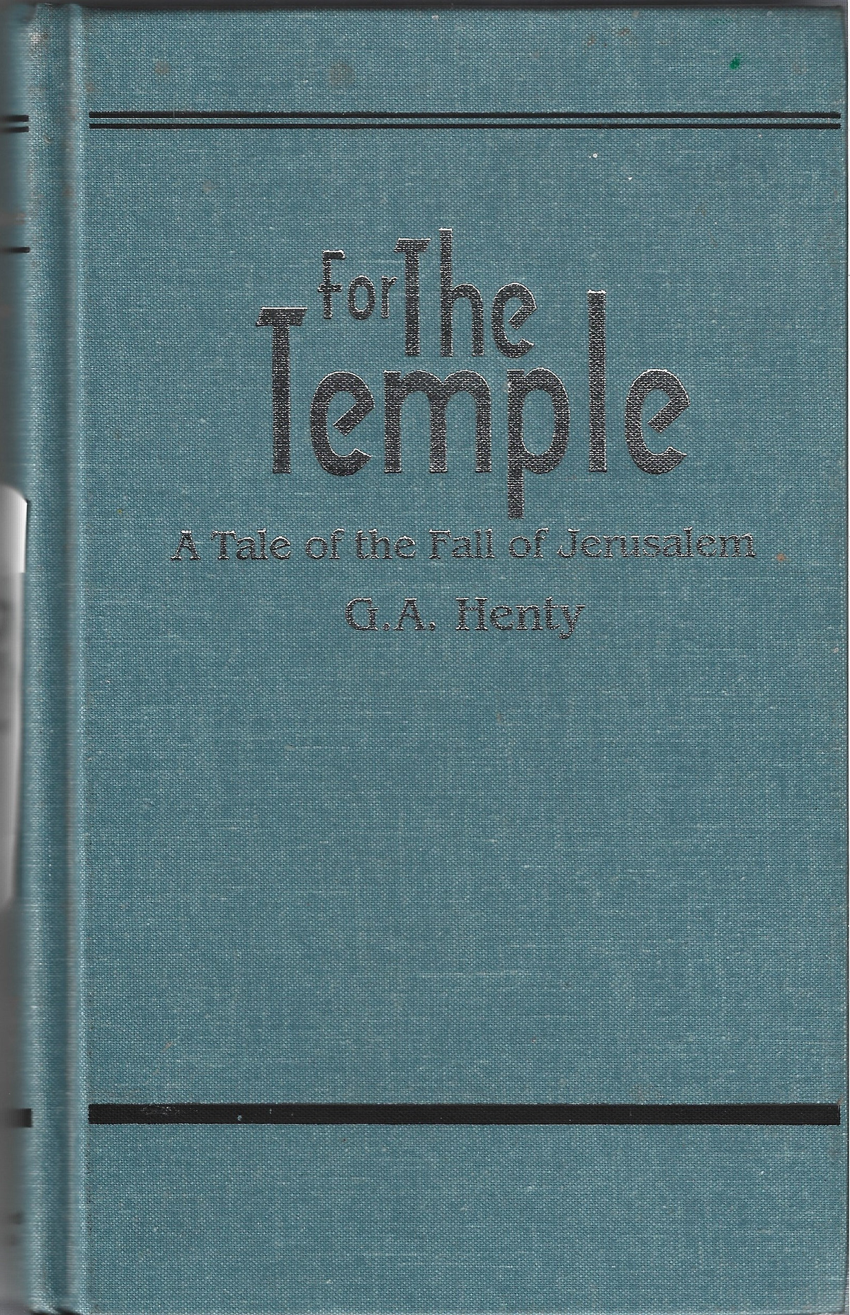 For the Temple = Used Book