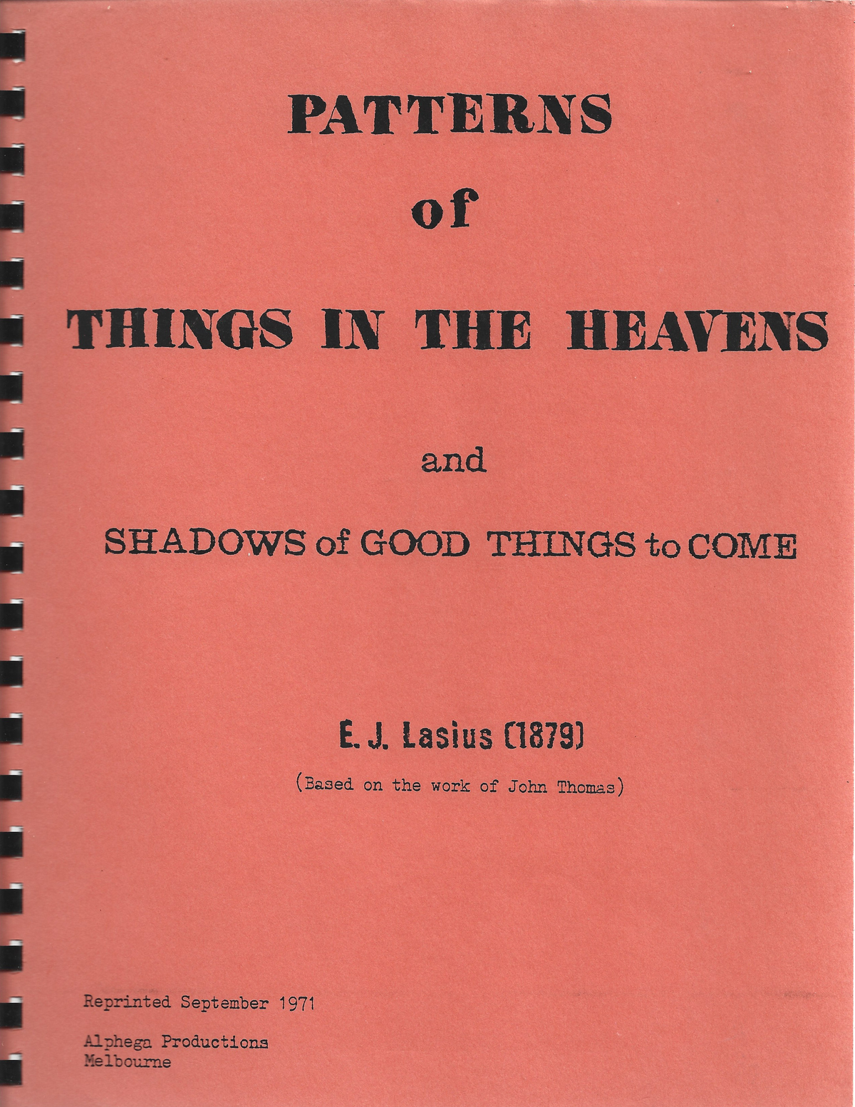 Patterns Of Things In Heavens - Used Books