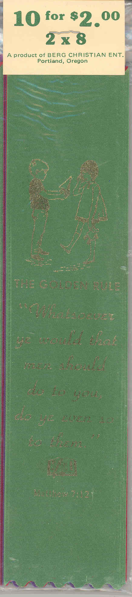 Pack of Bookmarks: The Golden Rule