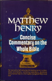 Matthew Henry concise Commentary on the Whole Bible    USED