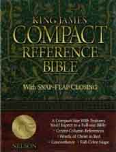 King James Compact Reference Bible (Black Leather)